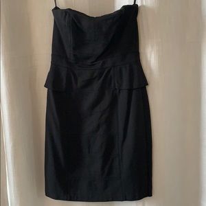WHBM strapless black dress